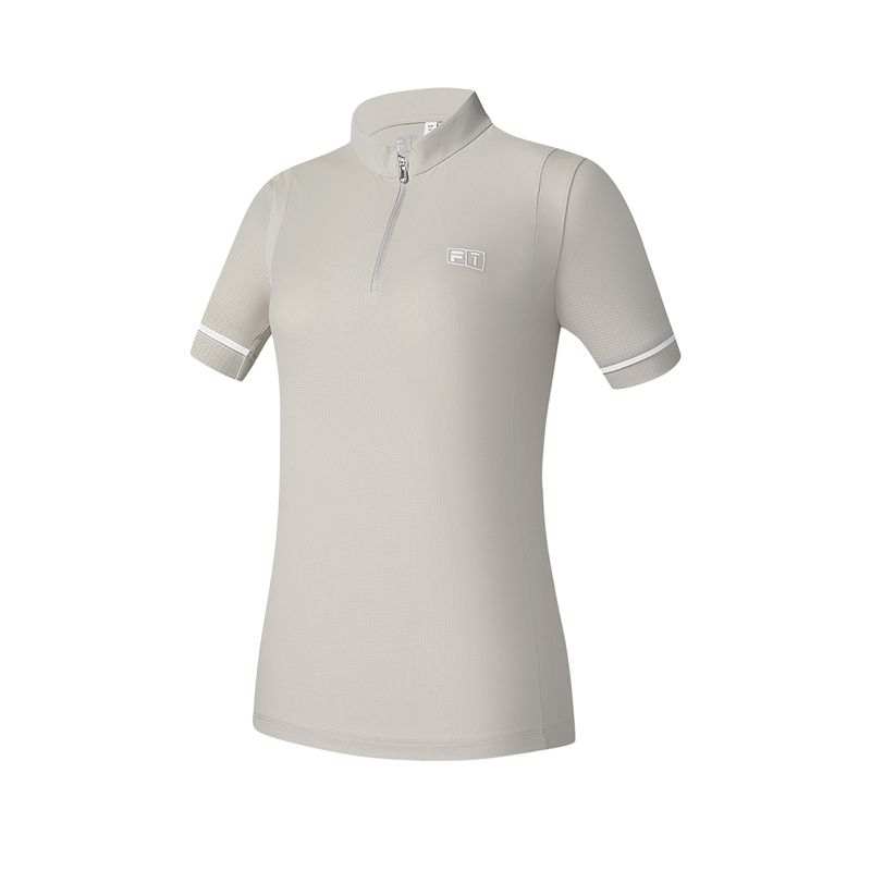 FILA Golf Polo Shirt Women's Gray Wheat BG