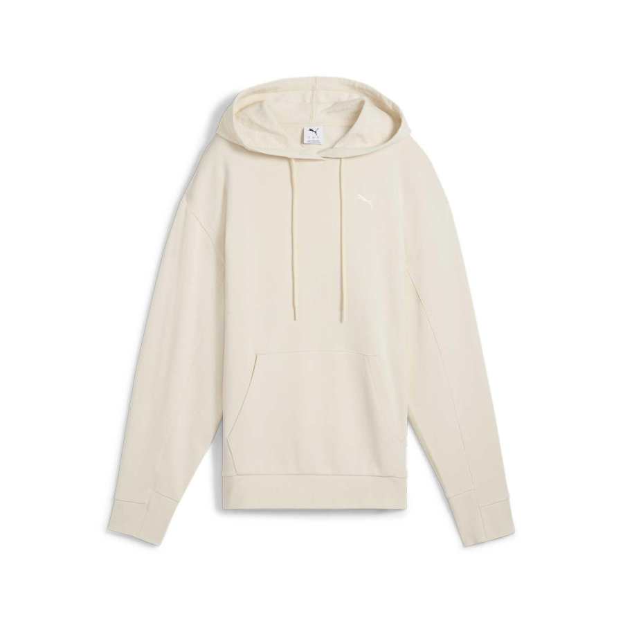 PUMA Sweatshirts Women's Ecru Hooded Moderate Regular