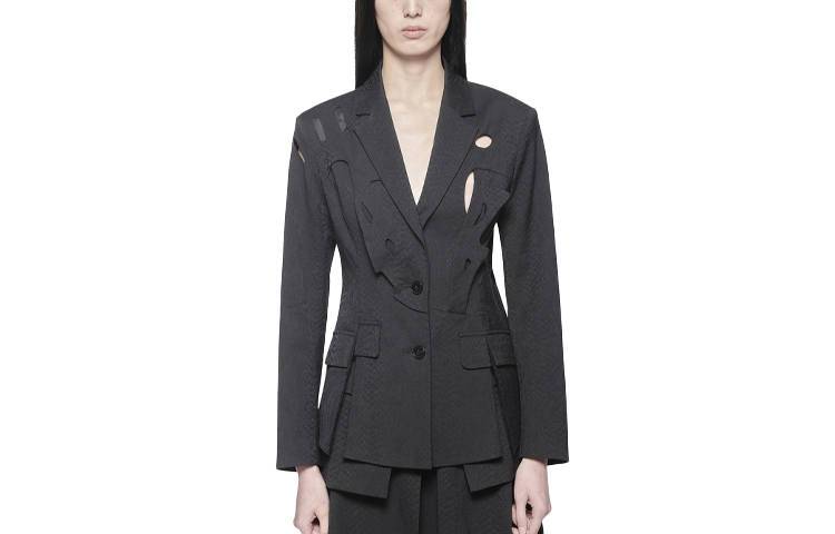 Feng Chen Wang Business Suits Women's Black Suit Collar Moderate Other
