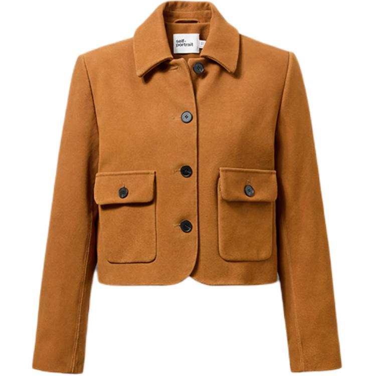 Self-portrait Self-portrait suede jacket