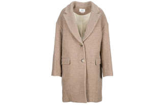 ISABEL MARANT Coats Women's Light Umber Lapel Moderate