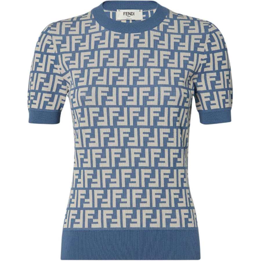 FENDI Logo Detailed Crewneck Jumper