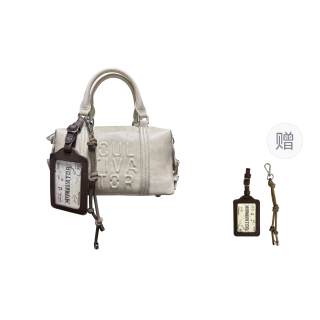 CULTIVATOR Pu Handbag Small Unisex Rose Red/Ecru