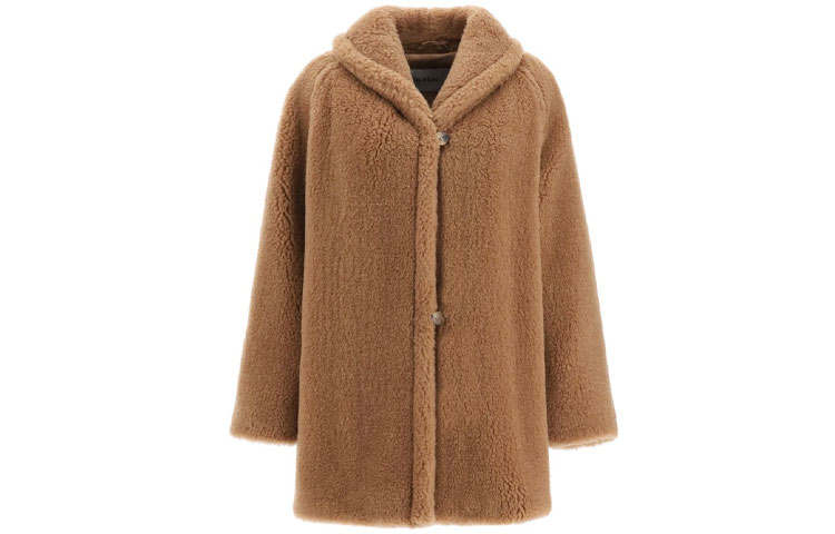 MaxMara MaxMara Coats Women's Tan Lapel Moderate