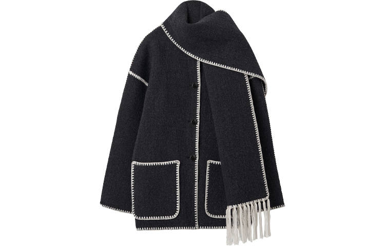 TOTEME Embroidered Scarf Detailed Jacket