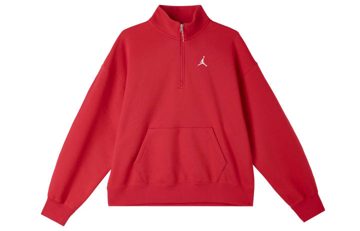 Jordan Jordan As W J Flt Flc QTR ZIP GCEL Sweatshirt Women's Red