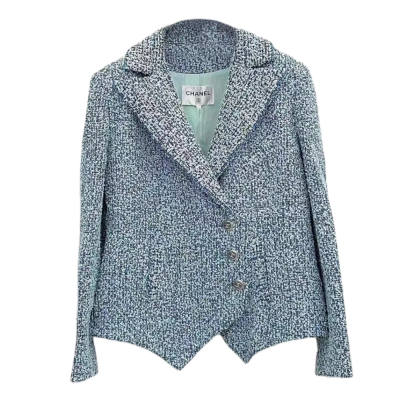 CHANEL 20P Jackets & Coats Women's Denim Blue