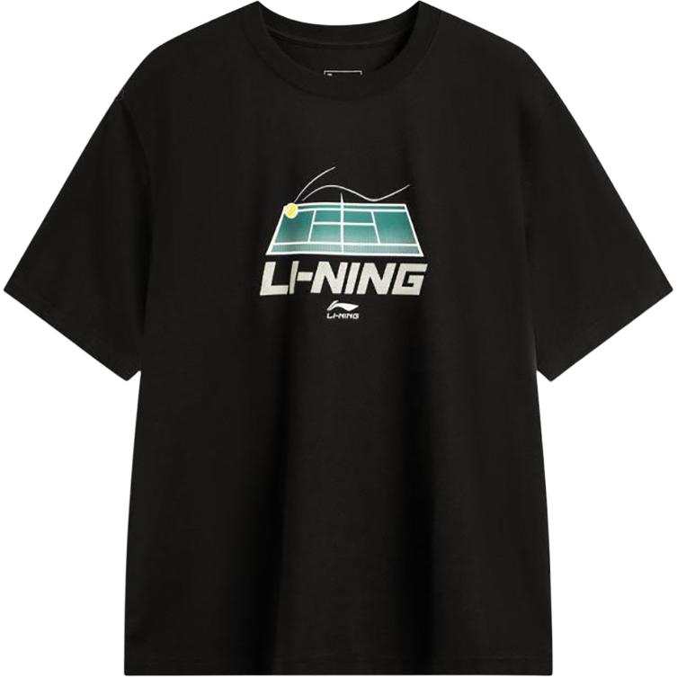 Li-Ning Li Ning T Shirts Men's Crew Neck Moderate Straight Fit