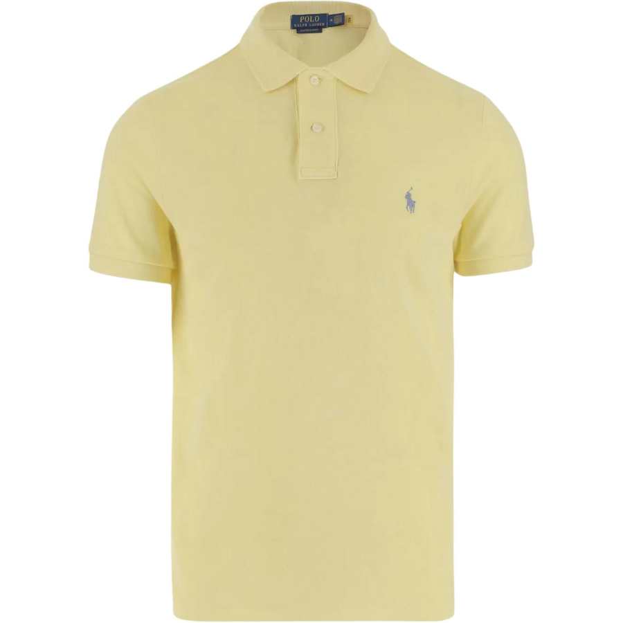 Polo Ralph Lauren Logo Embroidered Straight Hem Polo Shirt