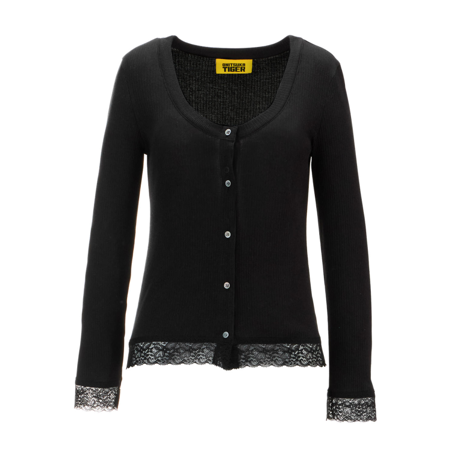 Onitsuka Tiger SS25 WS CARDIGAN Knitwear Women's Black