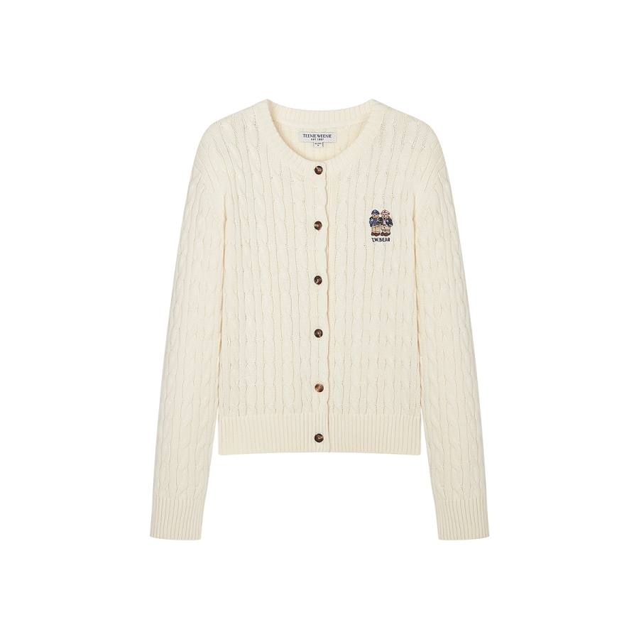 Teenie Weenie Knitwear Women's Lapel Moderate Cardigan