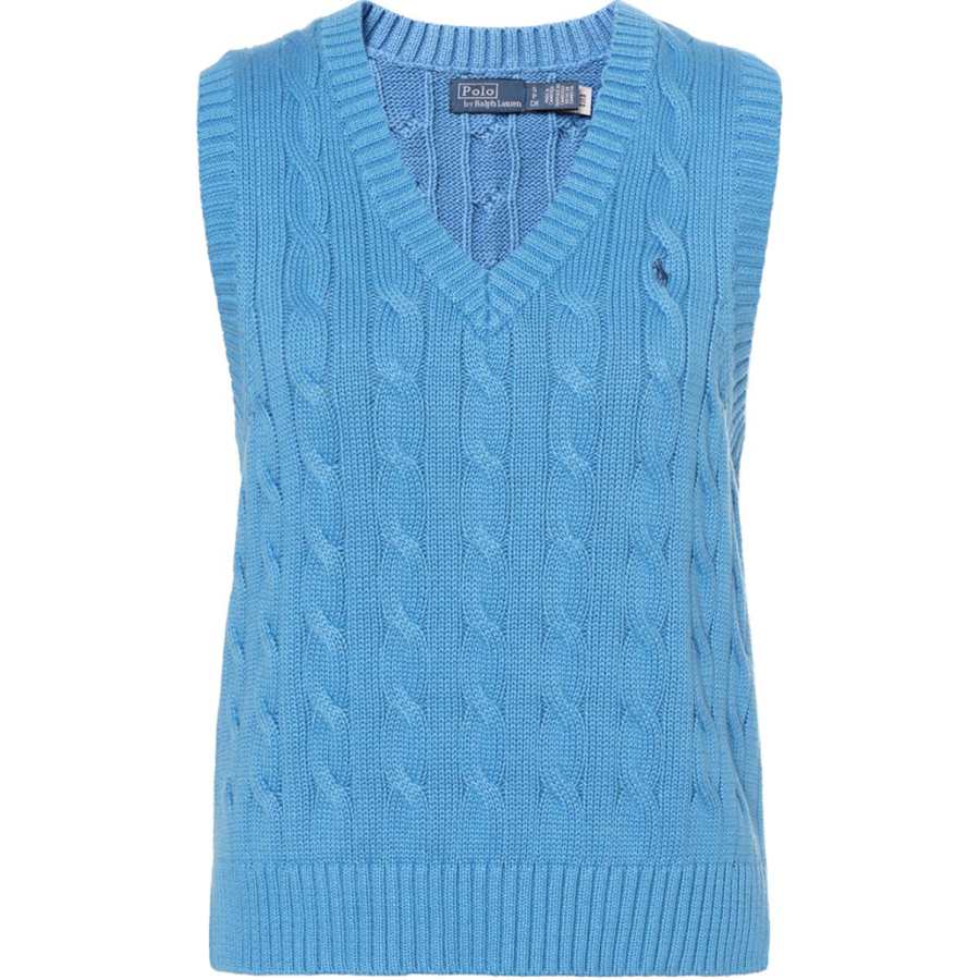 Polo Ralph Lauren SS24 Knitwear Straight Fit Version Women's Blue