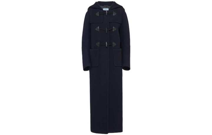 PRADA 【RunwayReplicated_FIPrevious Season】single-breasted velour coat