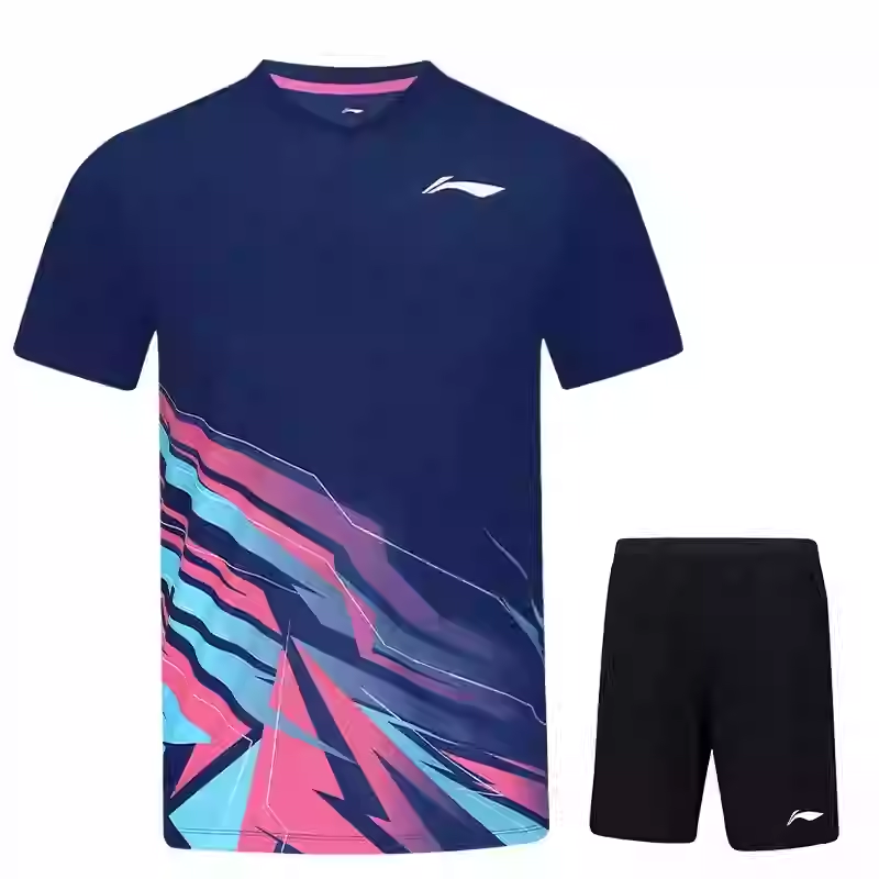 Li-Ning Li Ning Badminton Collection Badminton Jersey Set Unisex Dark Purple Blue
