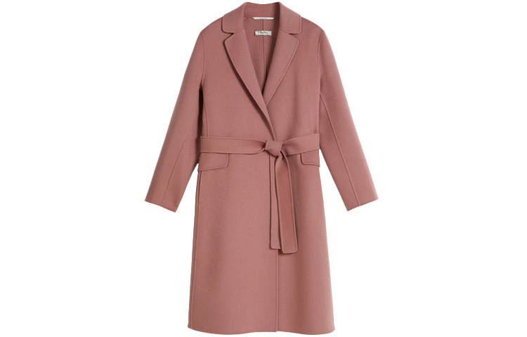 'S MAX MARA 'S MAX MARA Coats Women's Pink Lapel Moderate