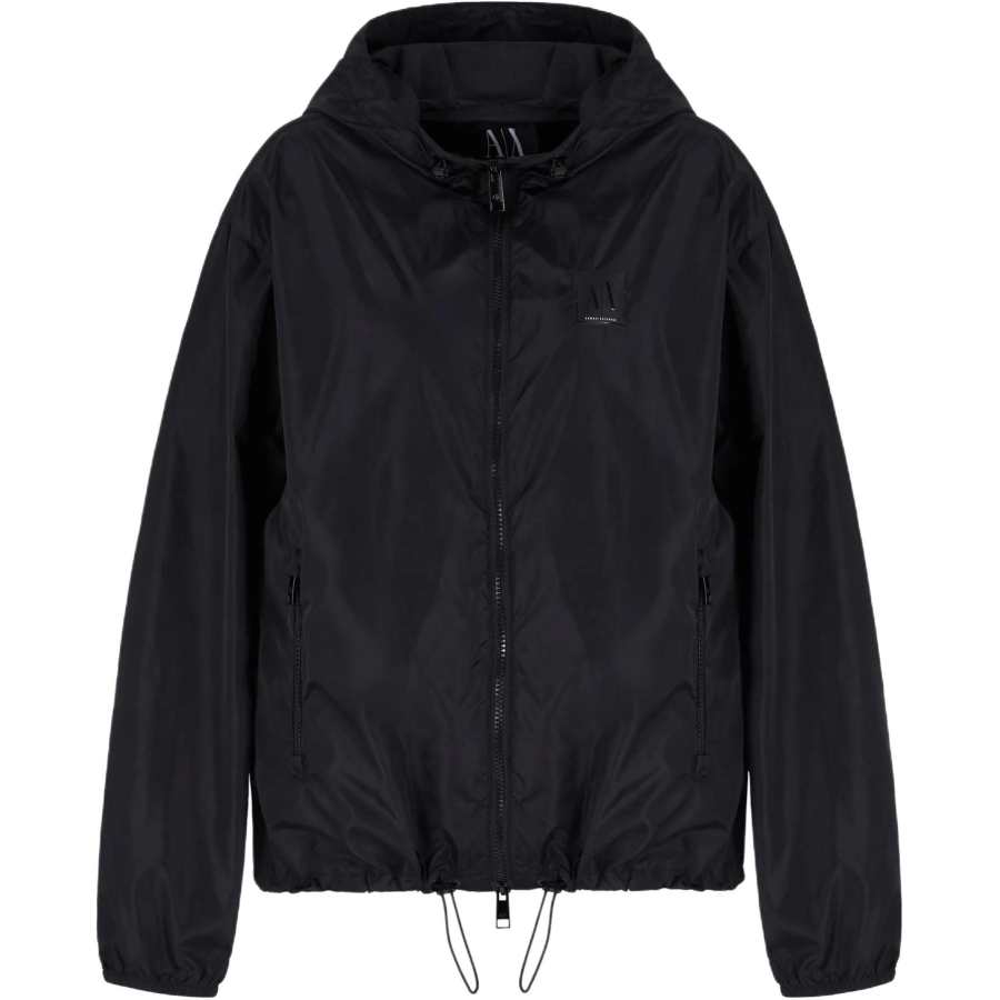 ARMANI EXCHANGE Armani Exchange logo-plaque hooded jacket