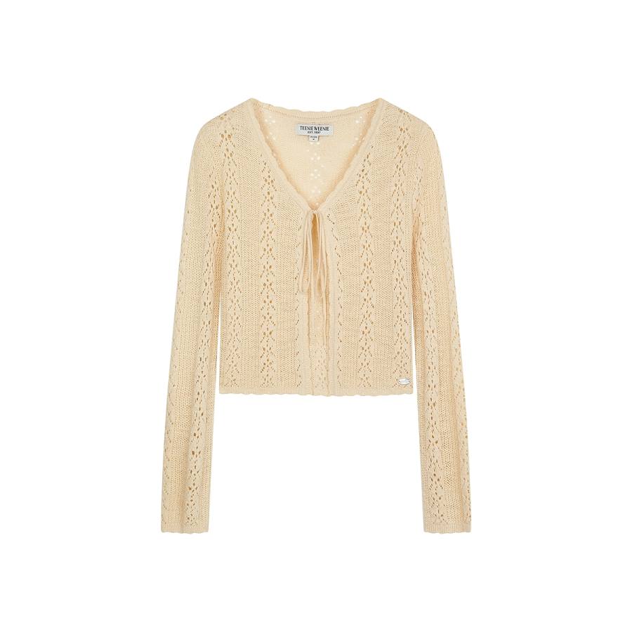 Teenie Weenie Knitwear Women's V Neck Moderate Cardigan