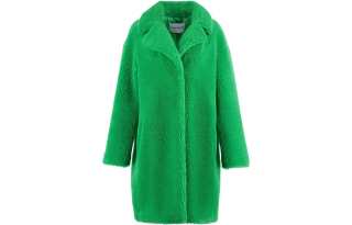 STAND STUDIO Faux Shearling Single-breasted Coat