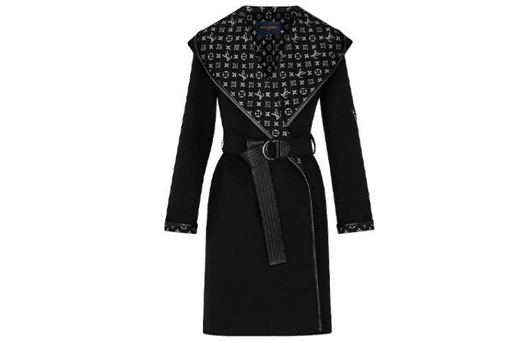 LOUIS VUITTON Coat Women's Black