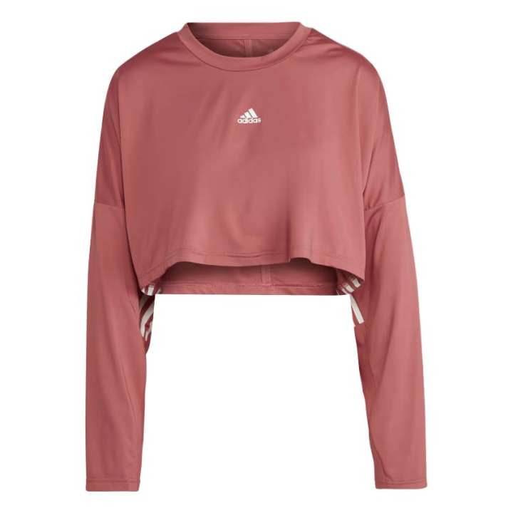 Adidas Adidas HYPERGLAM CUT Sweatshirt Women's Miracle Red/White