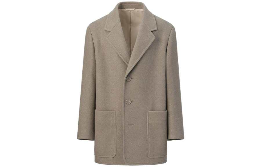UNIQLO Coats Women's Dark Beige Moderate