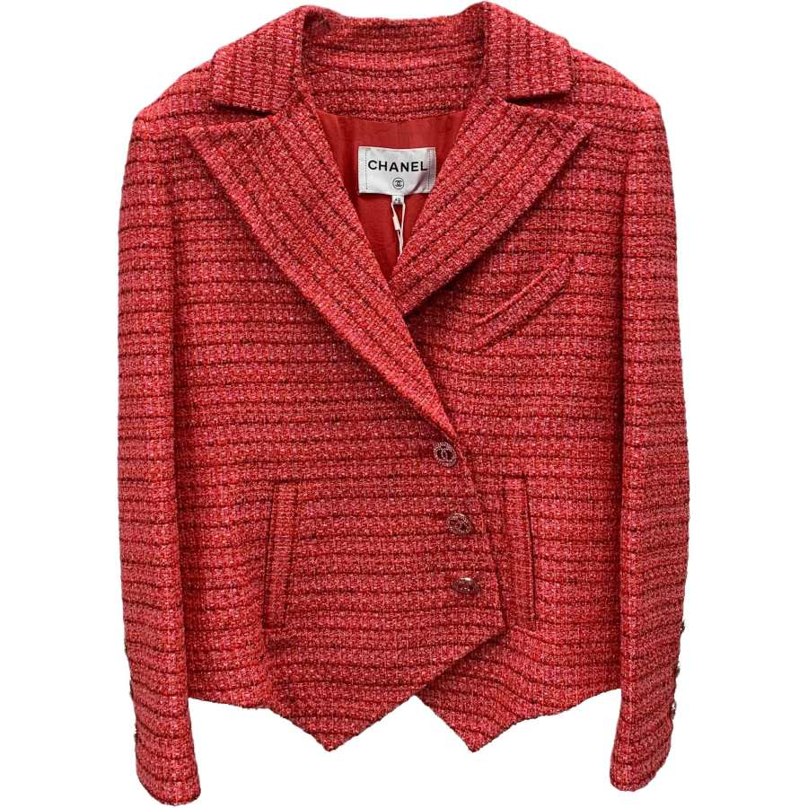 CHANEL 20P Jackets & Coats Women's Watermelon Red