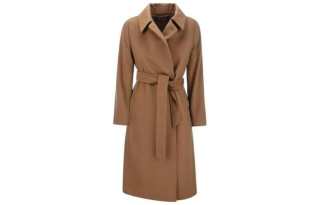 MaxMara Studio Max Mara Studio Belted Long Sleeved Coat