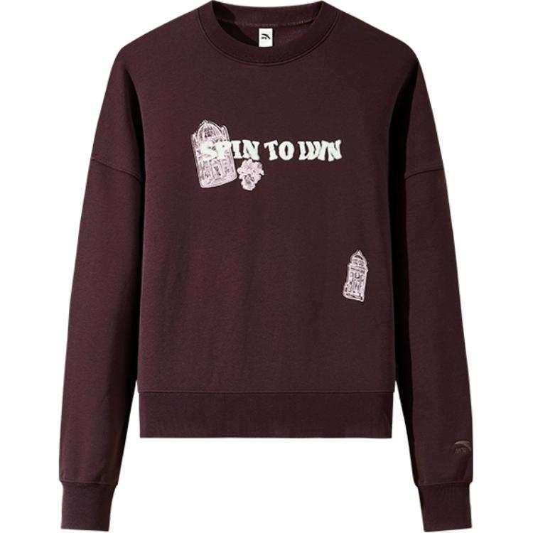 Anta Life Collection Sweatshirt Women's Ebony Brown