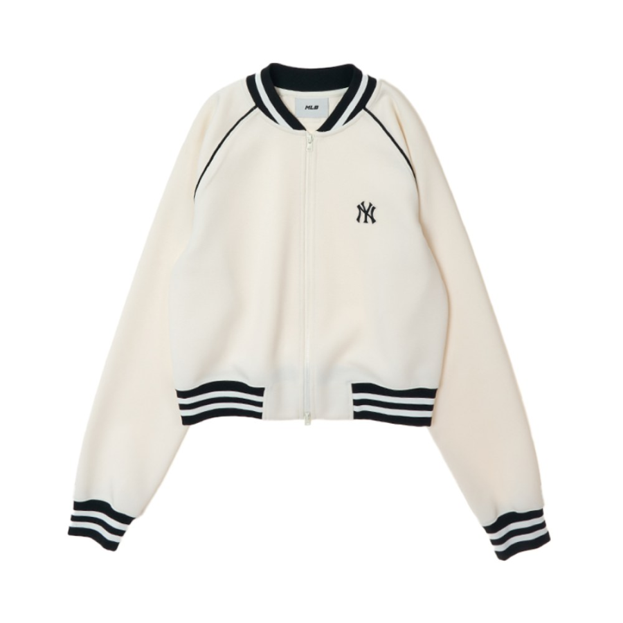 MLB Varsity New York Yankees Jacket Women's Cream