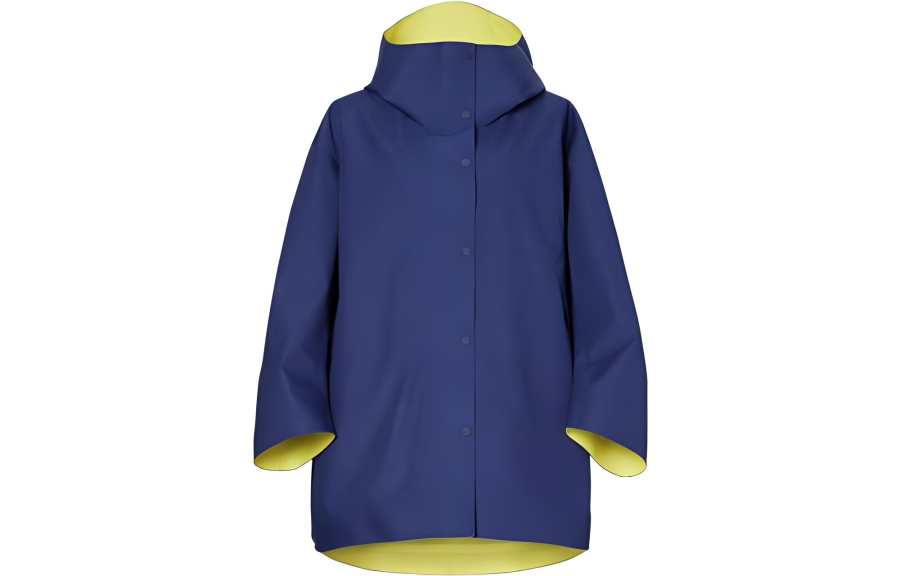 UNIQLO X Marni Women's Block Teck Half Coat Navy