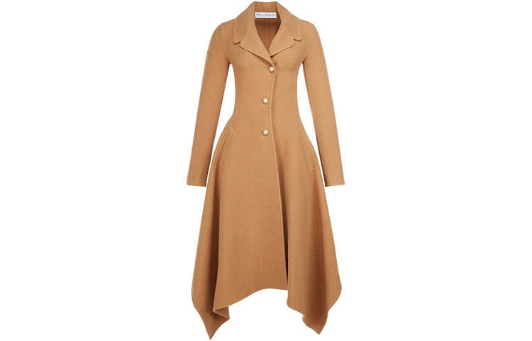 JW Anderson Coats Women's Camel Lapel Moderate