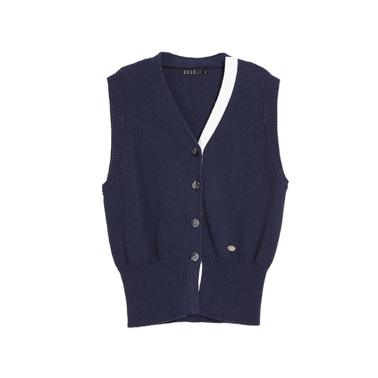 ELLE Knitwear Women's V Neck Moderate Cardigan