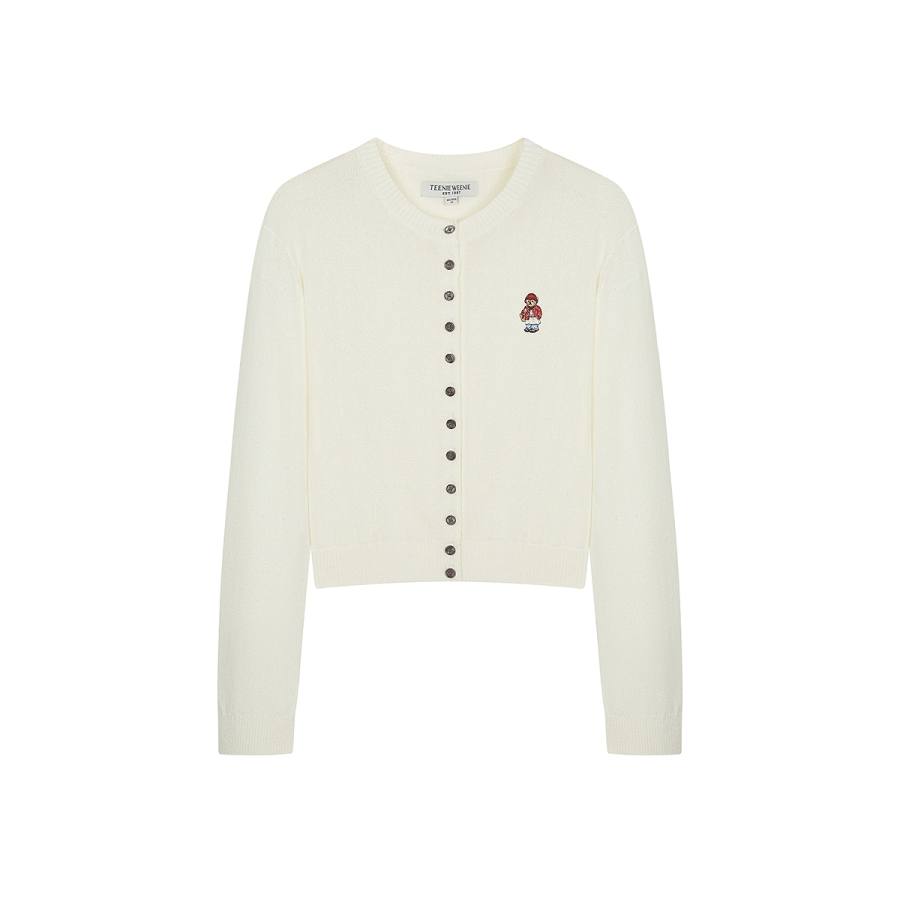 Teenie Weenie Knitwear Women's Crew Neck Moderate Cardigan