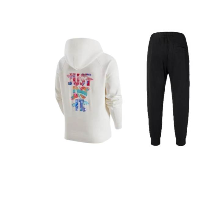 Nike Nike CNY Logo Patterned Print Fleece Lined Pullover Hoodie Pants Casual Sportswear Unisex