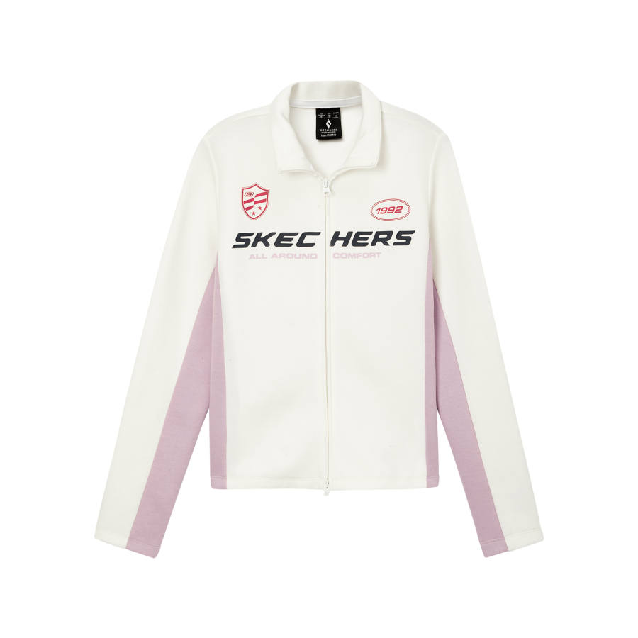 Skechers Jacket Women's White Purple