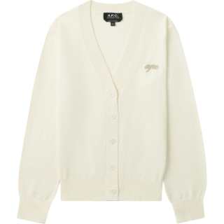 A.P.C Embroidered logo Cardigan
