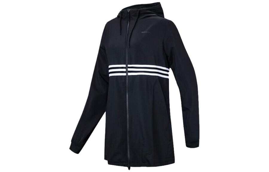 Adidas Neo Jackets Women's Navy Blue Hooded Moderate Other