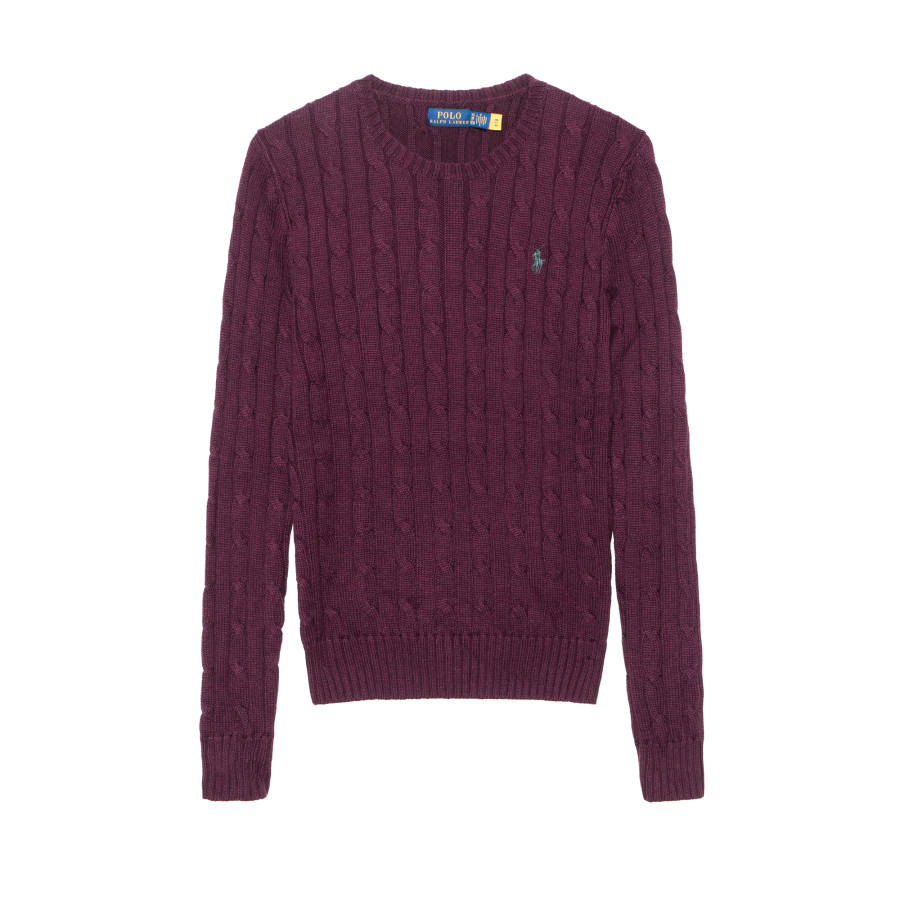 Polo Ralph Lauren SS24 Knitwear Standard Women's Classic Burgundy
