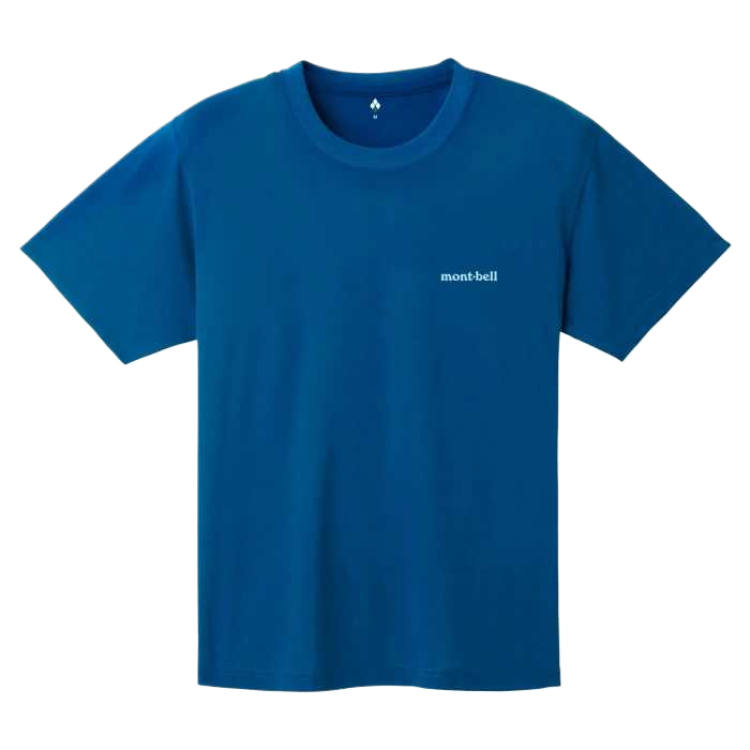 MONTBELL T Shirts Unisex Crew Neck Moderate Straight Fit