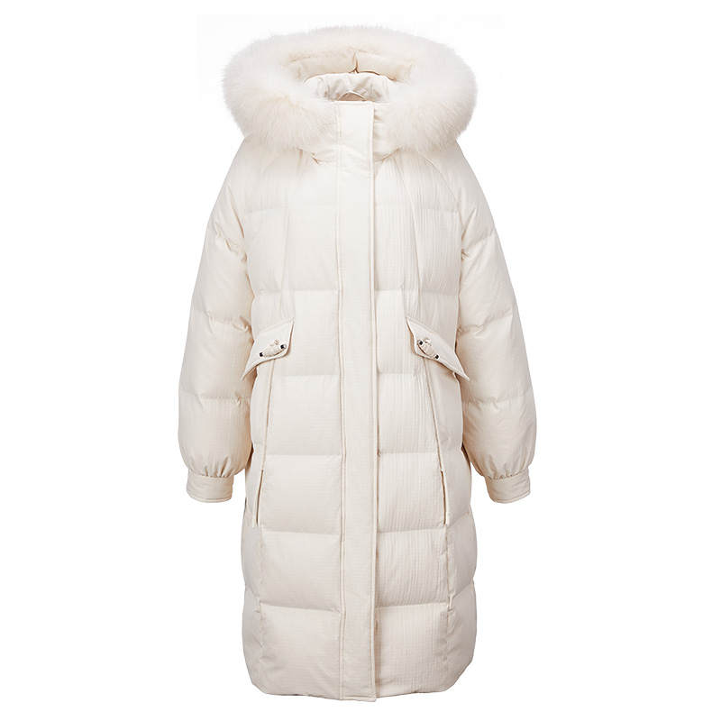XIANGYING Down Jacket Women's Beige