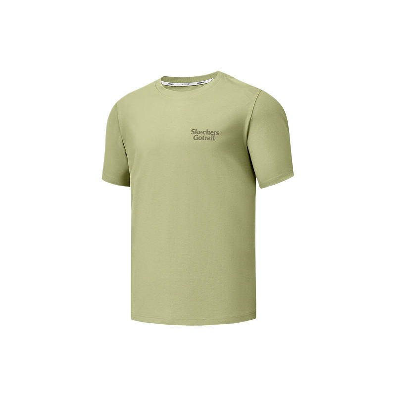 Skechers Comfortable Sports Collection T Shirt Unisex Withered Grass Green