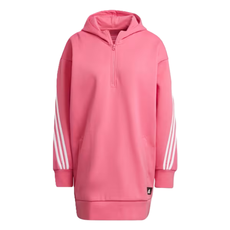 Adidas Adidas FUTURE ICONS 3 STRIPES LONG HOODIE Sweatshirt Women's Pulsating Magenta