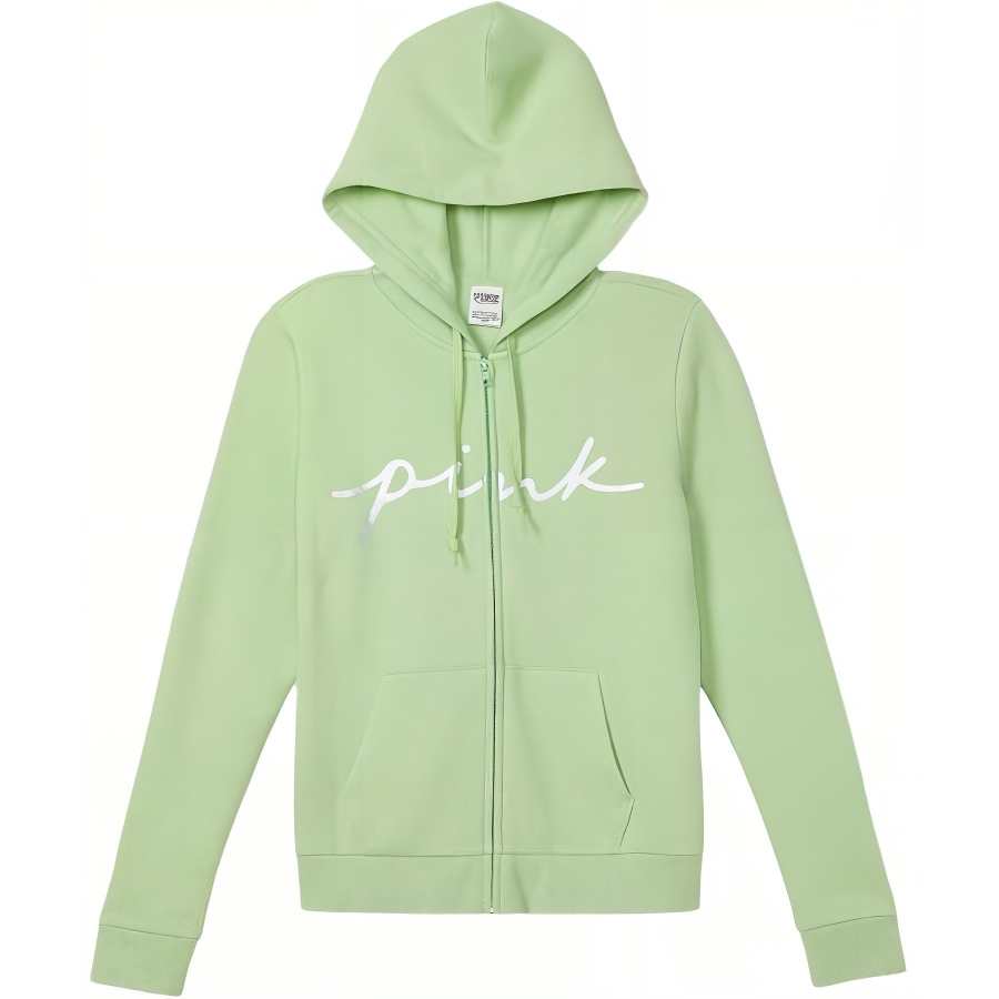 Victoria's Secret PINK Sweatshirt Women's Light Green Logo