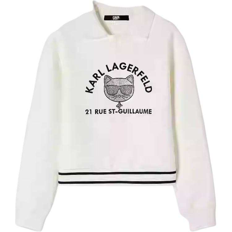 KARL LAGERFELD / Karl Lagerfeld Jeans Sweatshirt Women's Ecru