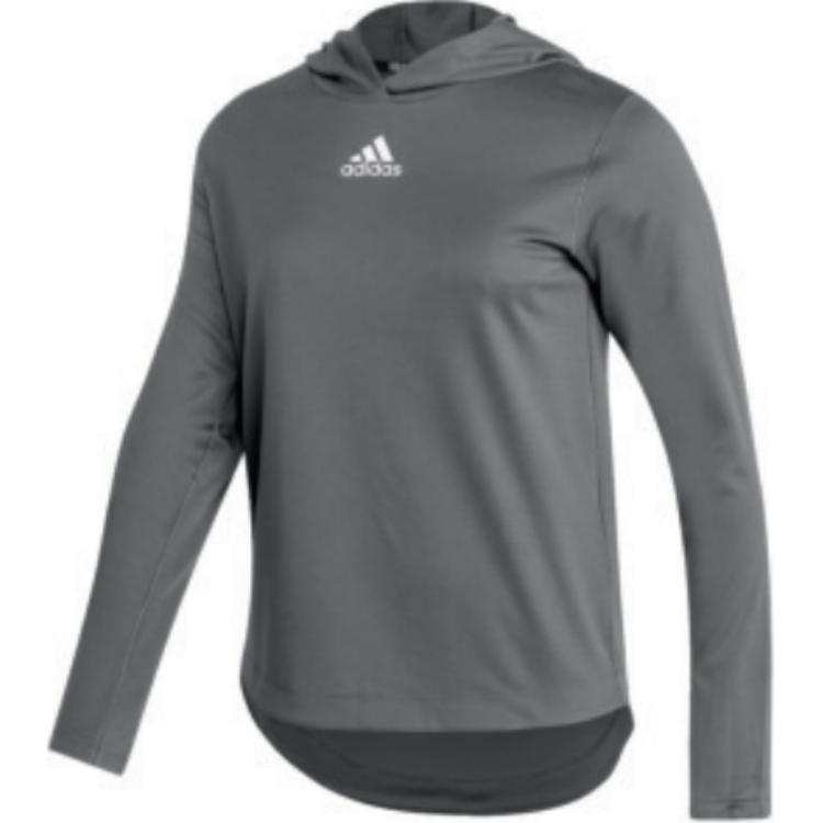 Adidas Adidas Clothing Sweatshirts Women's Gray Hooded Non Detachable Moderate