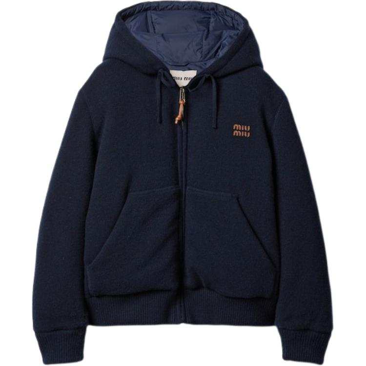 MIU MIU Down Jacket Women's Marine Blue