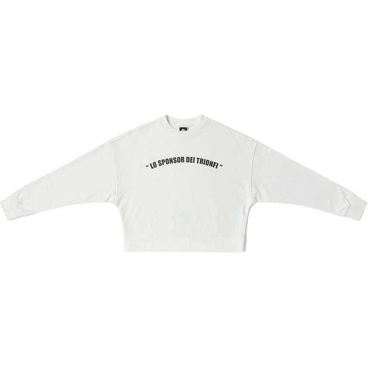 Kappa Sweatshirt Women's Korean White