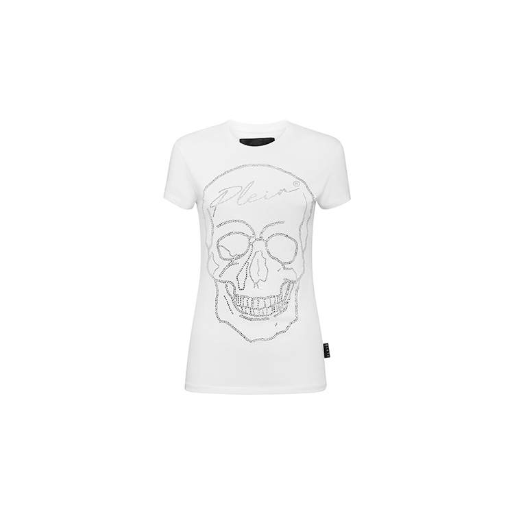 Philipp Plein skull motif rhinestone-embellished T-shirt