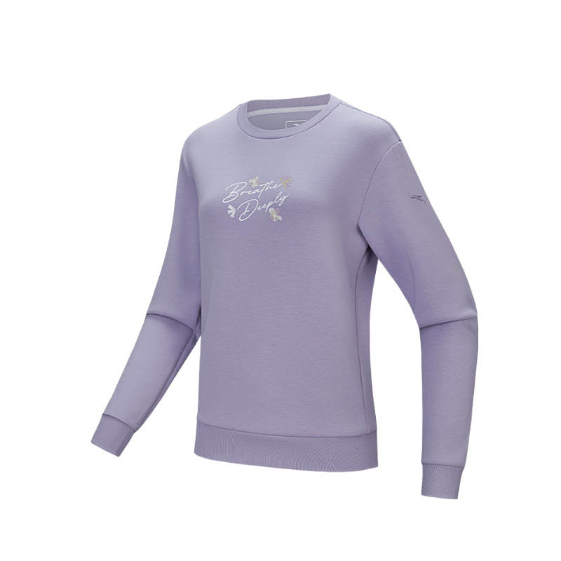 Anta Variety Training Collection Sweatshirt Women's Purple Smoke