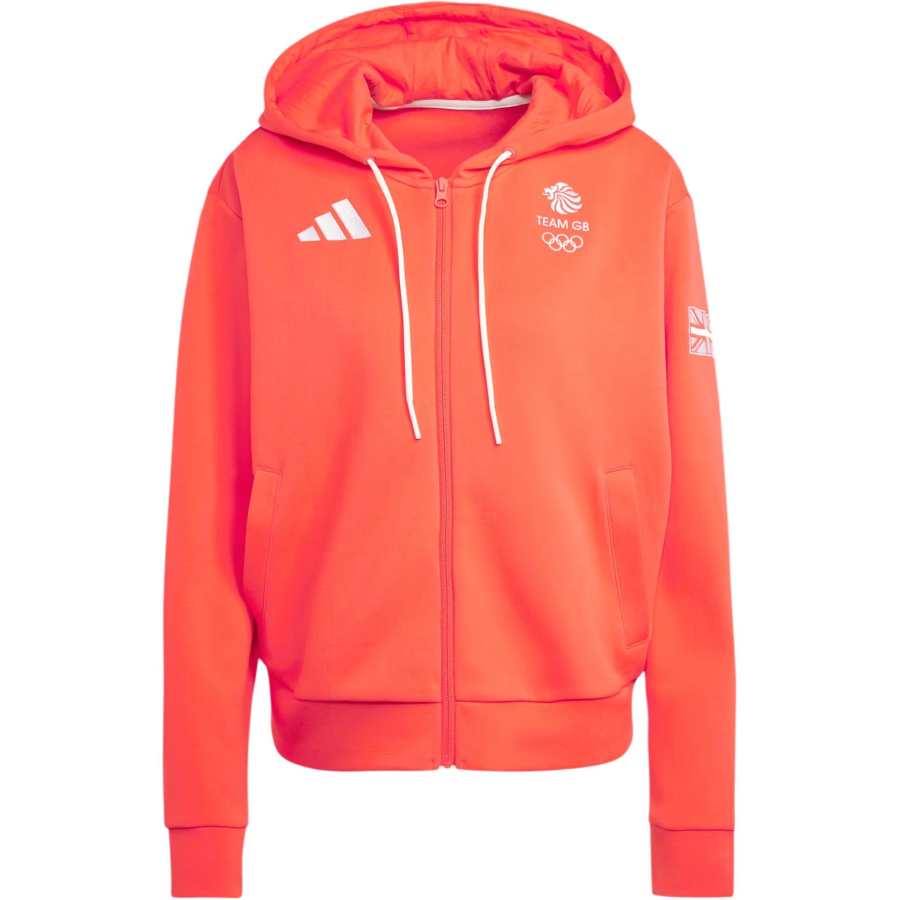 Adidas Adidas UK Training Top Olympics Collection Team GB Hoodie Sweatshirt Women's Bright Red